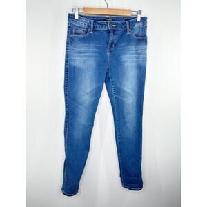 Kenneth Cole Skinny Medium Wash Blue Cotton Blend Denim Jeans Women's Size 10